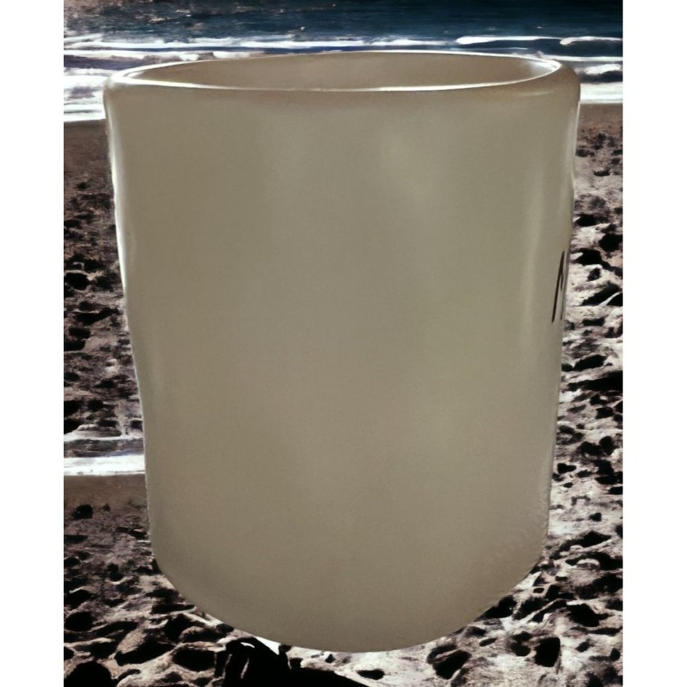 Rae Dunn MEDITATE Mug Ceramic White with Black Lettering - Picture 2 of 12